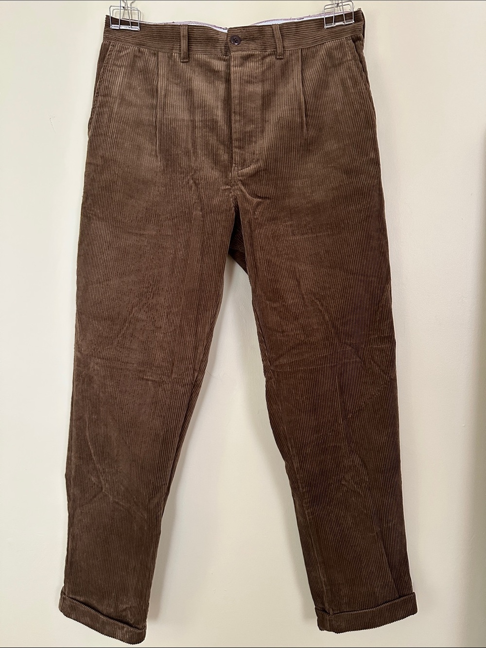 Alex Mill Men's Standard Pleated Pant in Corduroy (Long Inseam) 33L
